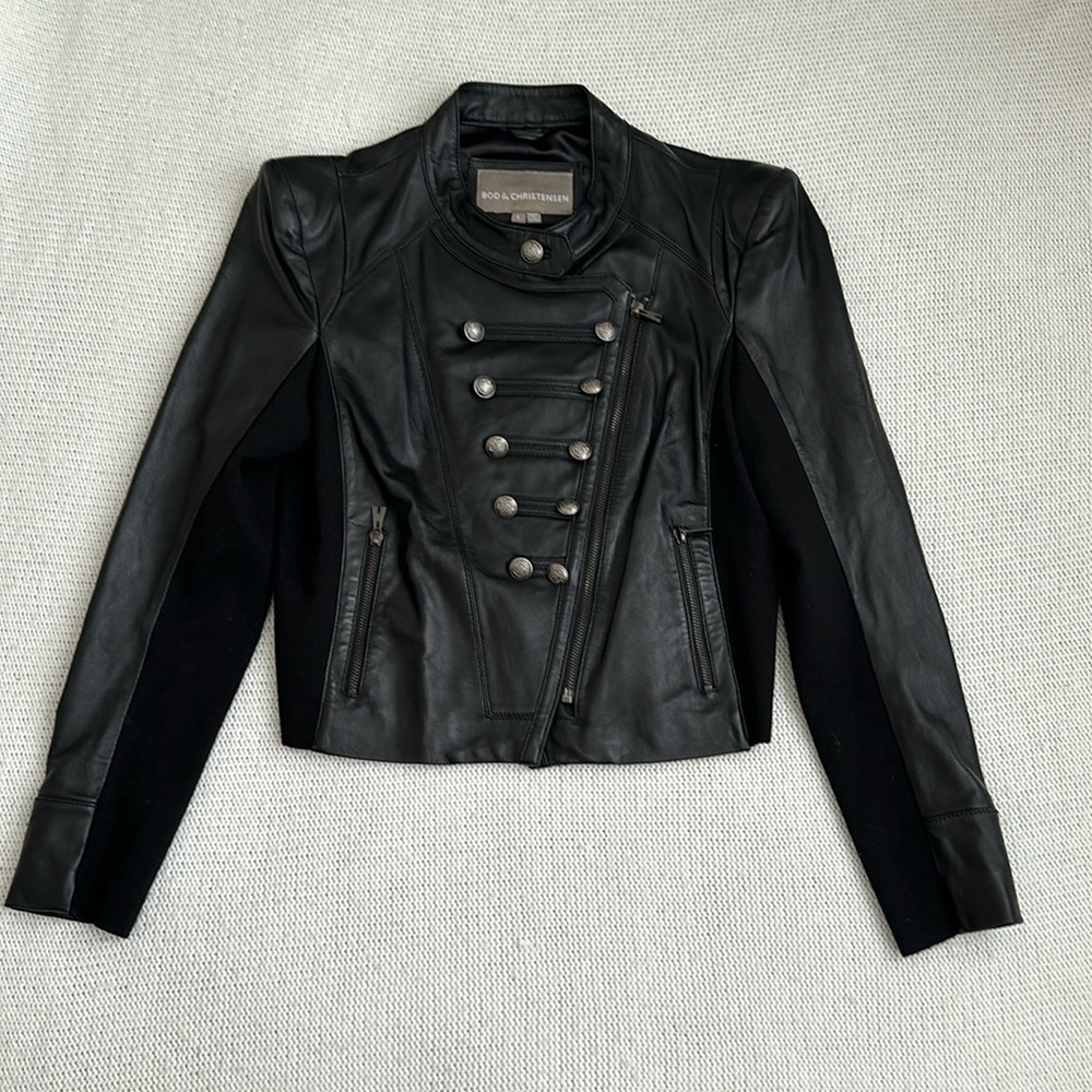 Bod & Christensen 100% Leather Jacket Size Large